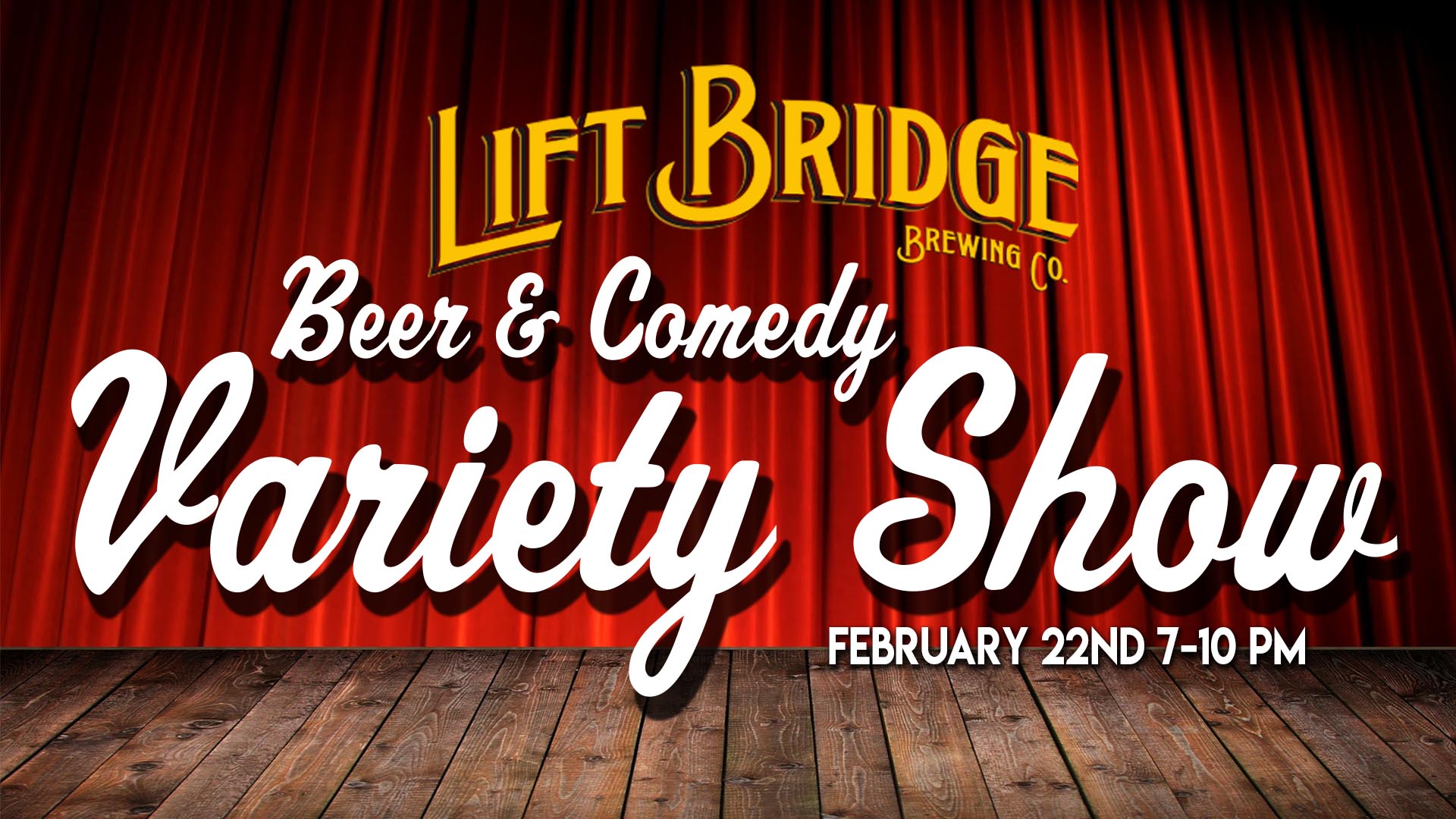 Beer & Comedy Variety Show at Lift Bridge Brewery