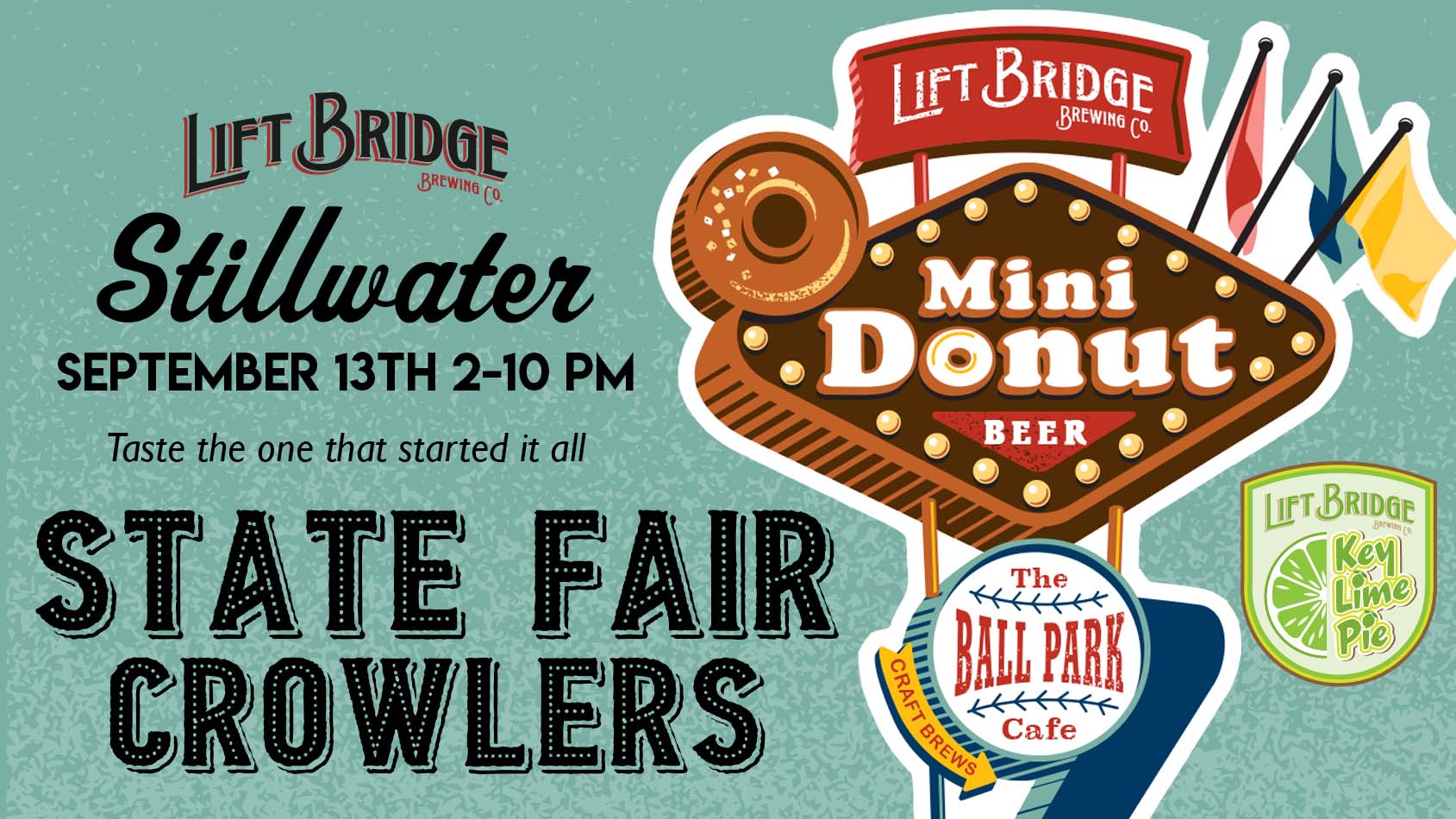 Mini Donut & Key Lime Pie Crowler Sales at Lift Bridge Brewing